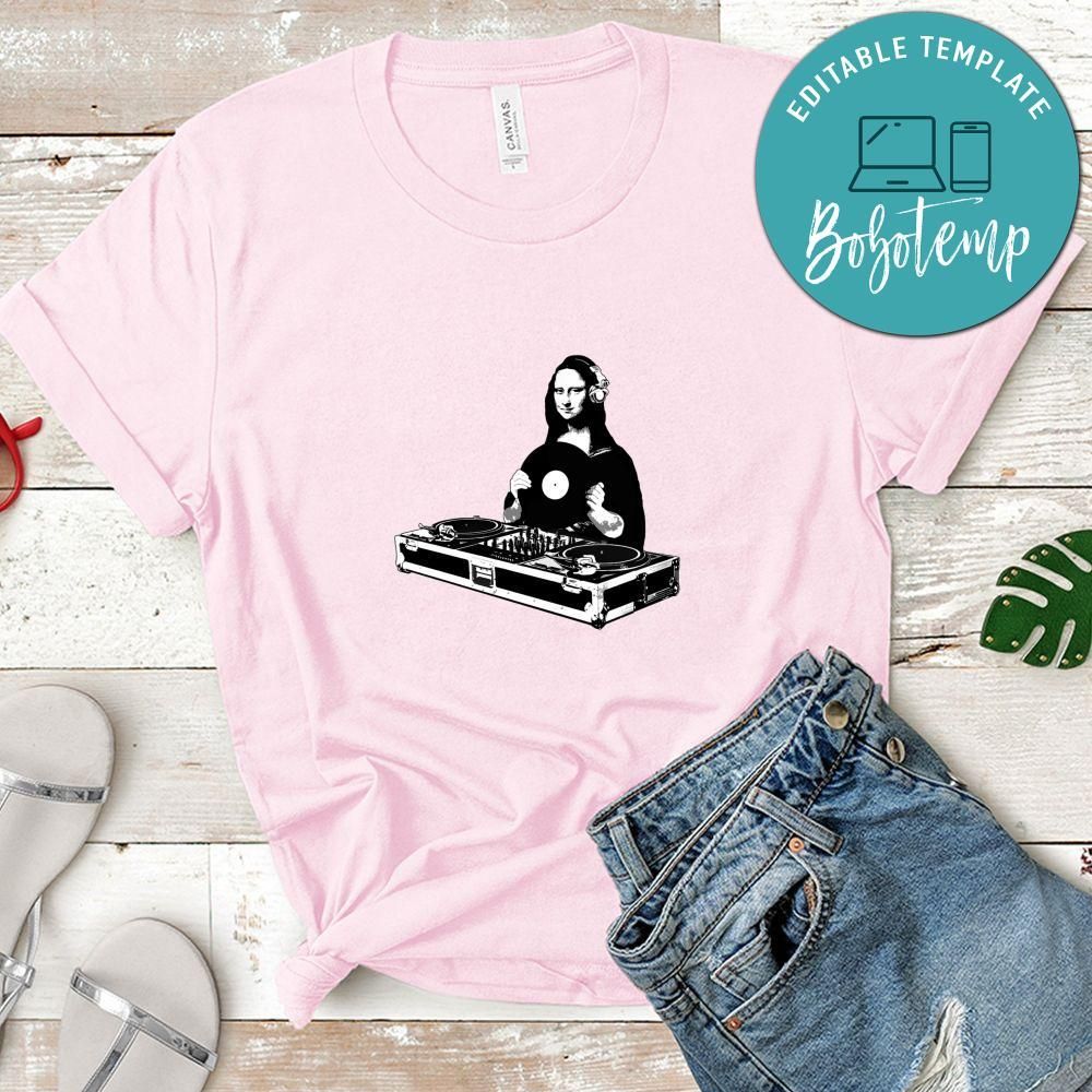 Mona Lisa DJ Party Shirt