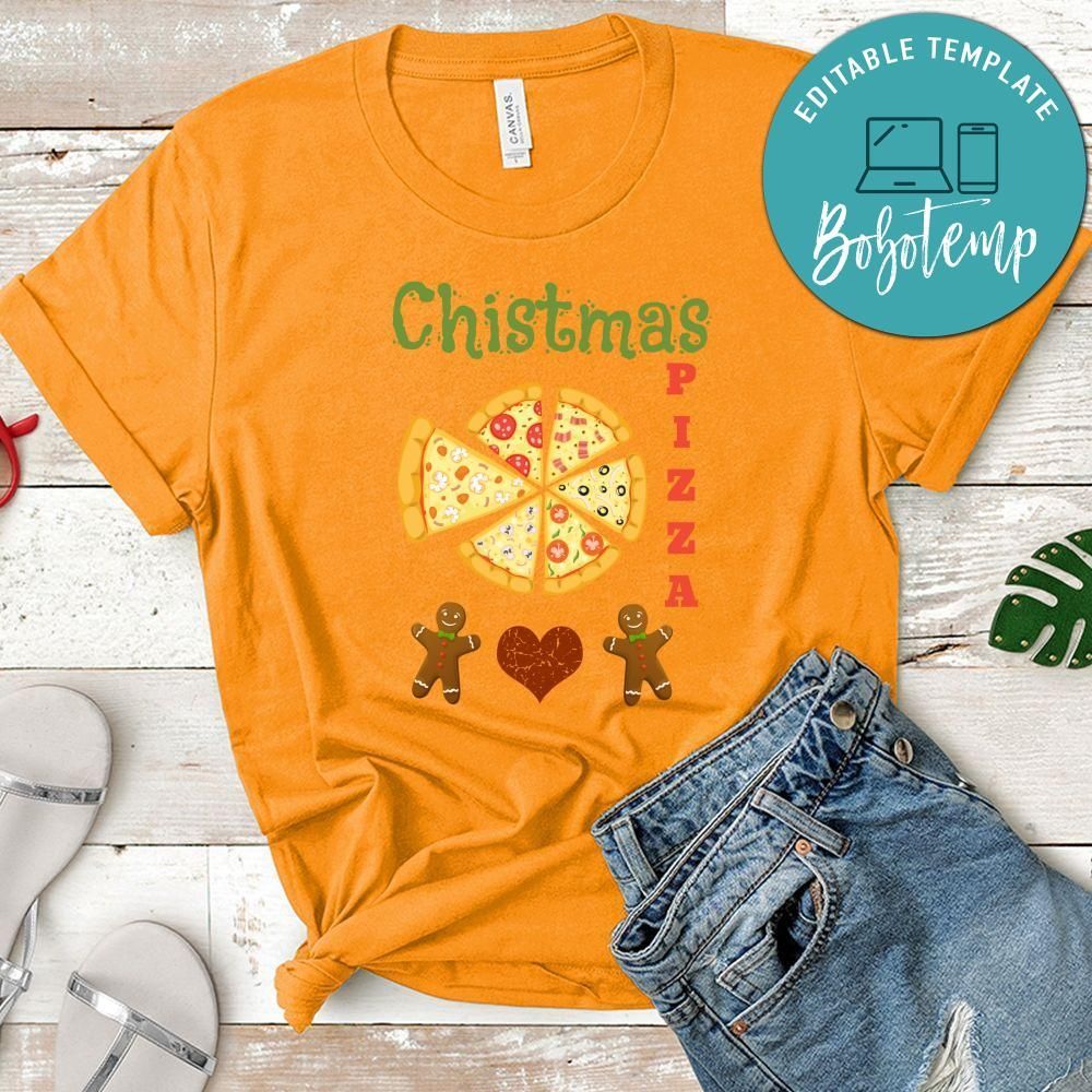 Christmas Pizza And Gingerbread Shirt