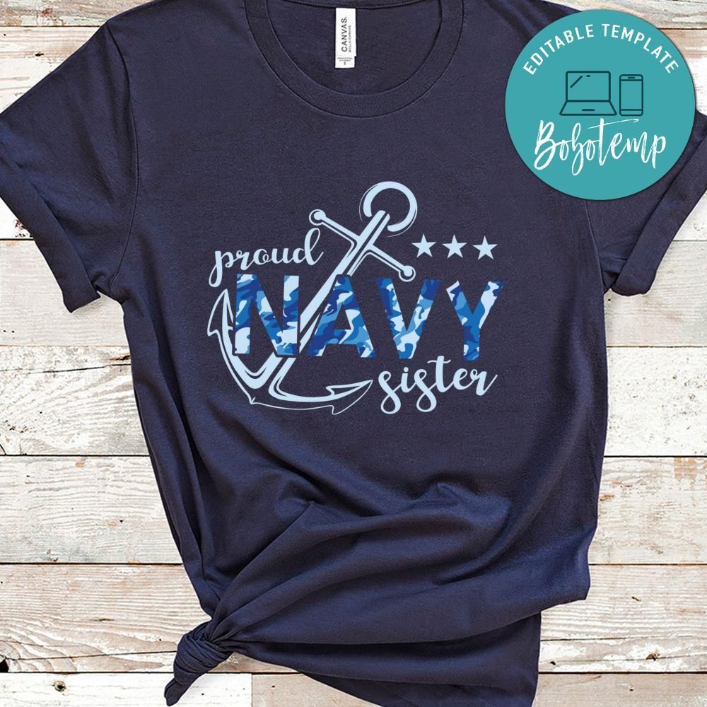 Veteran Proud Navy Sister Tshirt