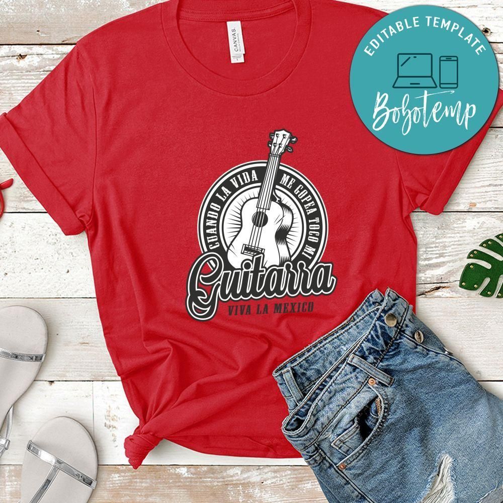 Guitarra Viva La Mexico White Shirt