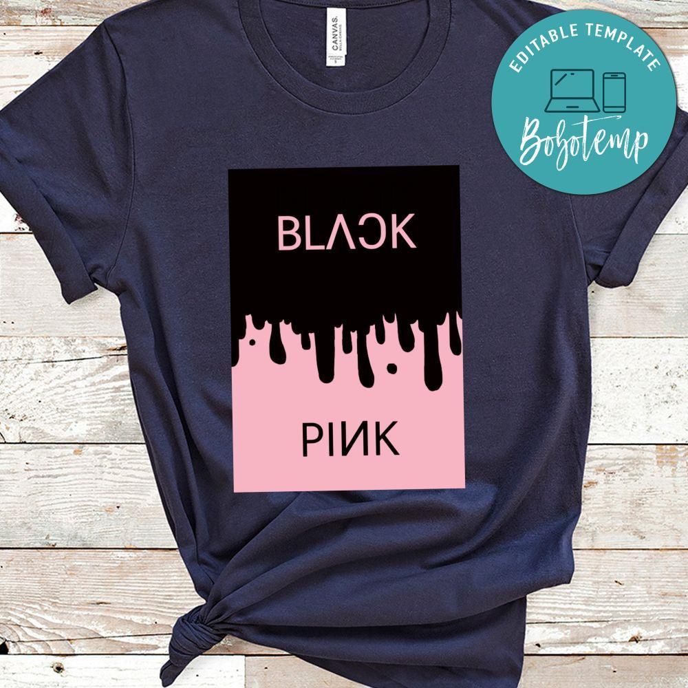 Blackpink Black And Pink Color Shirt