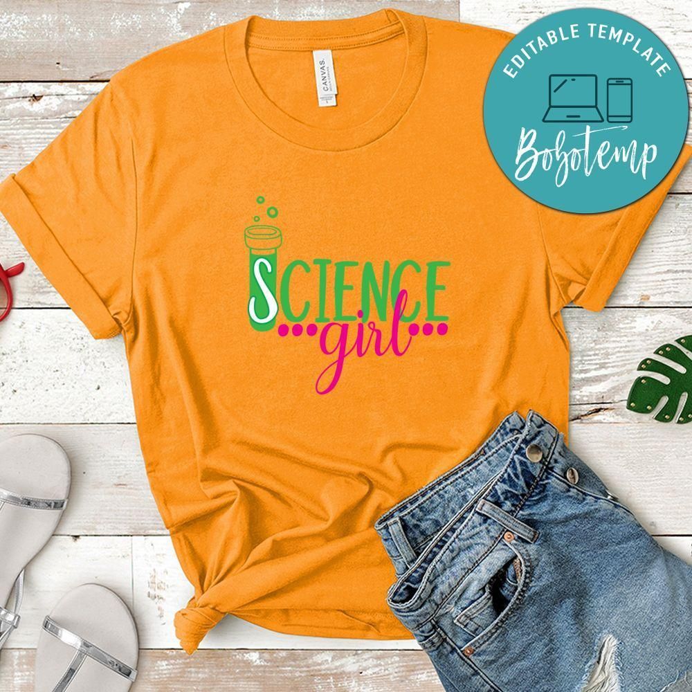 Nerdy Science Girl Shirt
