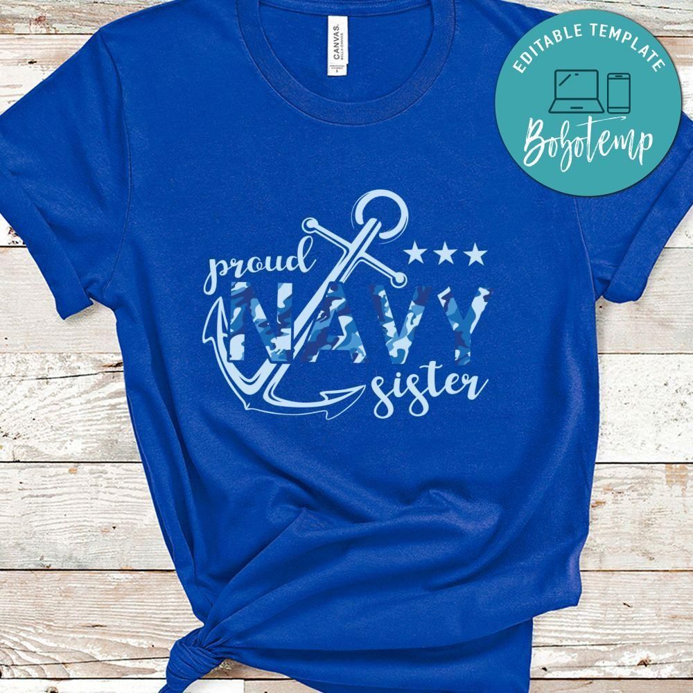 Veteran Proud Navy Sister Tshirt