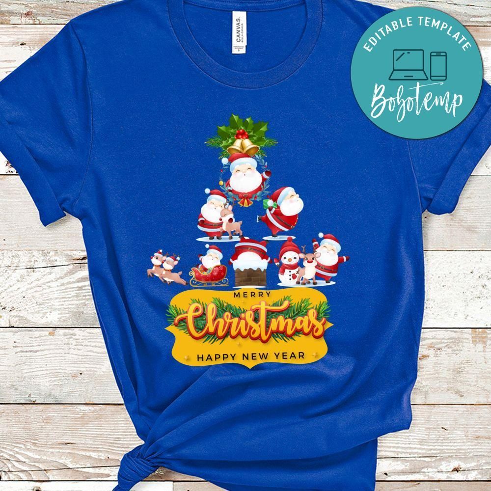 Merry Christmas And Happy New Year, Cute Santa Claus For Christmas Day Shirt Christmas Shirt
