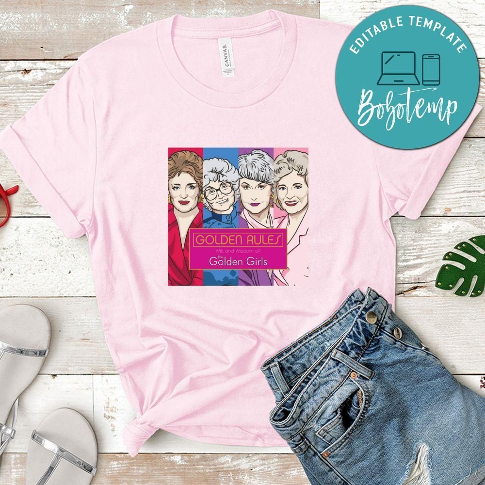 Golden Girls Shirt, Golden Rules Wit And Wisdom Of The Golden Girls Shirt