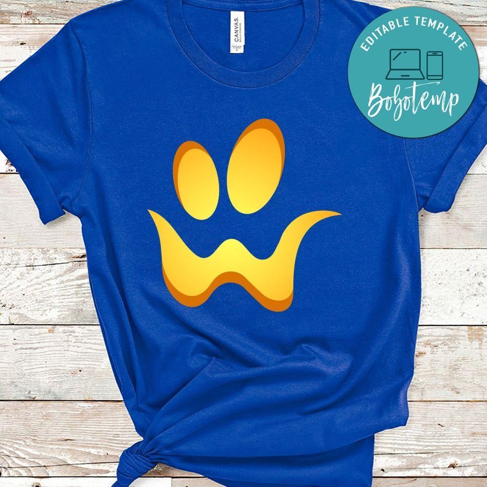 Scary Funny Glowing Faces Halloween Pumpkin Ghost No15 Shirt