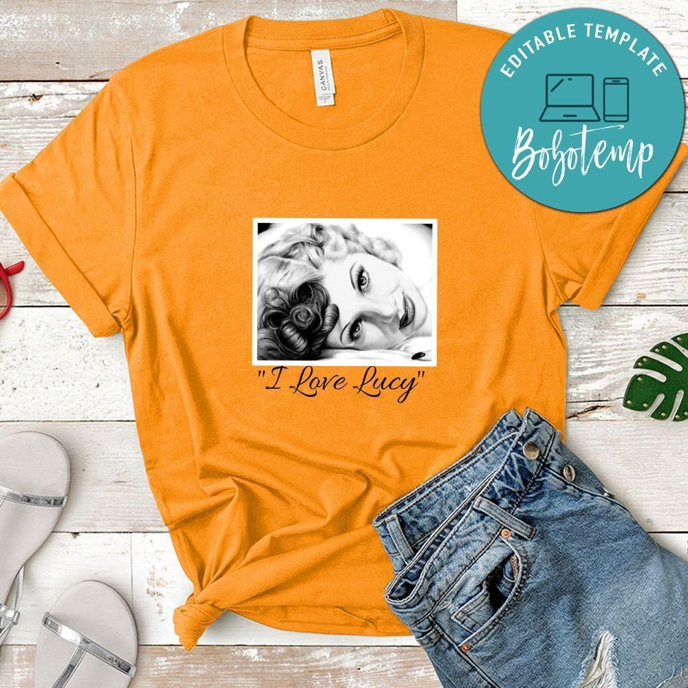 Lucille Ball Portrait Shirt, I Love Lucy Shirt