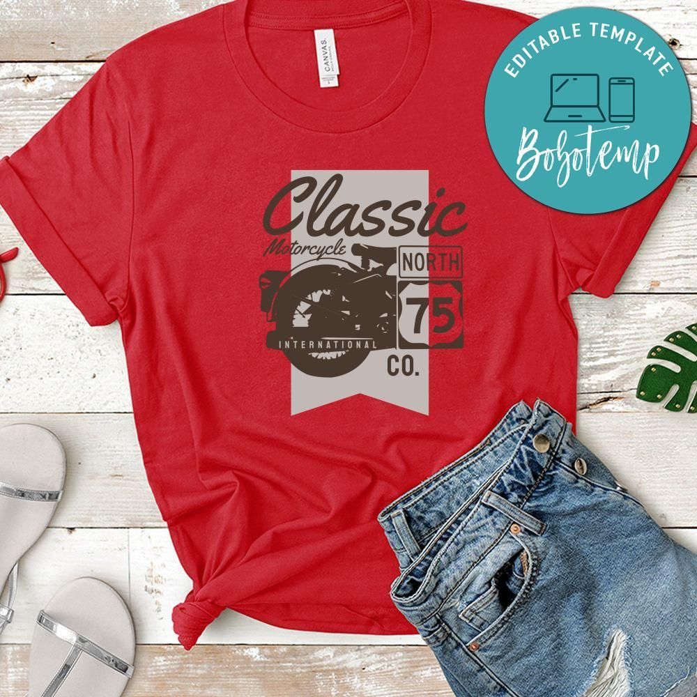 Classic Motorcycle North International Co Shirt