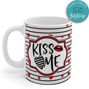 Valentine Kiss Me Mug