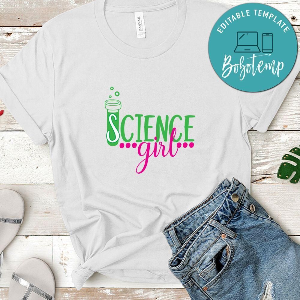 Nerdy Science Girl Shirt