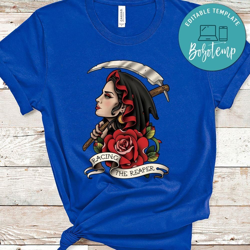 Tatoo Lady Shirt, Racing The Reaper Shirt