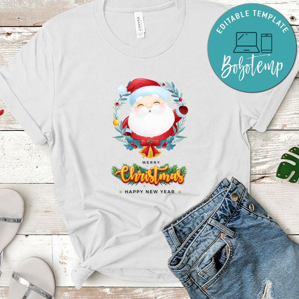 Merry Christmas And Happy New Year, Cute Santa Claus For Christmas Day Shirt