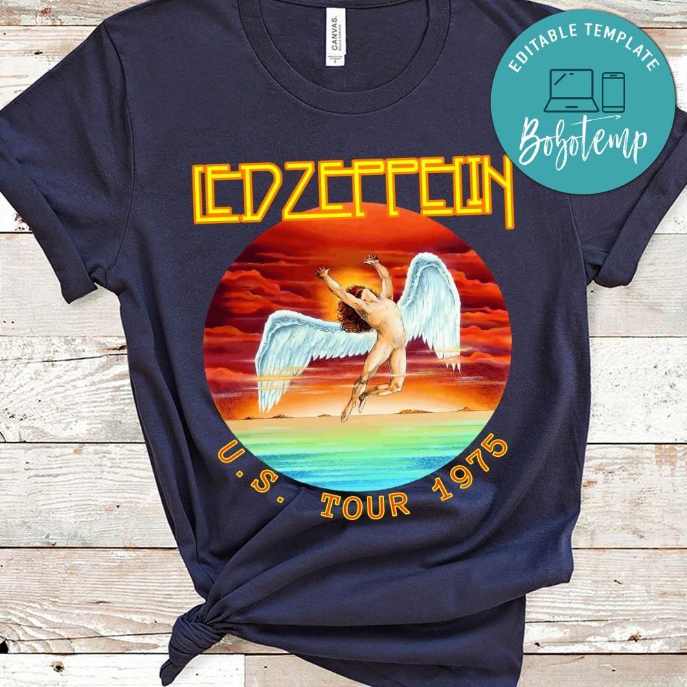 Led Zeppelin Stairway To Heaven Guitar US Tour 1975 Shirt