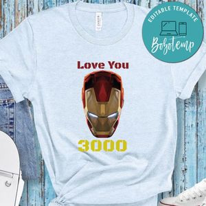 Love You 3000 Iron Man Shirt, Iron Man Gift Shirt