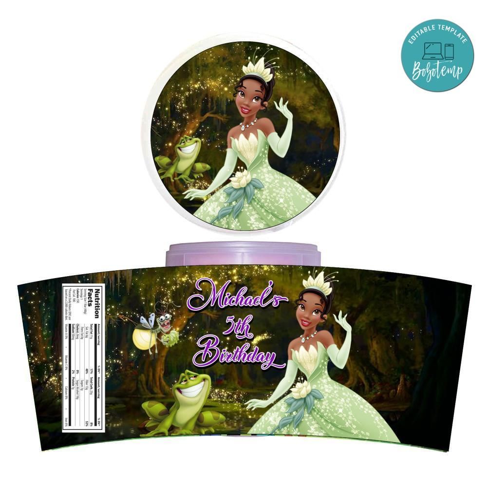 Tiana Cotton Candy Label Template To Print At Home Instant Download