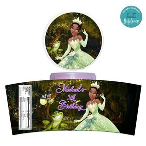 Tiana Cotton Candy Label Template To Print At Home Instant Download