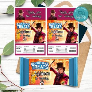 Wonka Rice Krispies Treats Template Printable Instant Download