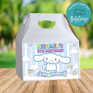 Cinnamoroll Gable Box Digital File Printable Instant Download