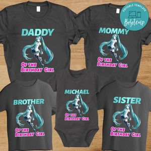 Hatsune Miku Birthday Family Trip Vacation PNG file template