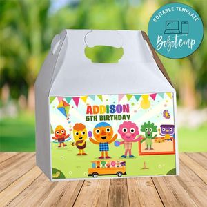 Noodle & Pals Gable Box Digital File Printable Instant Download