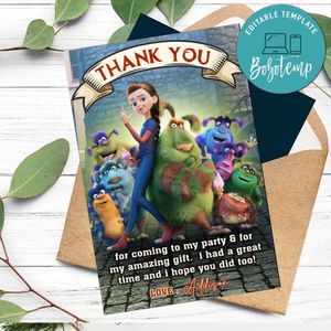 Finnick 2022 Thank You Card Customizable Template To Print At Home Instant Download
