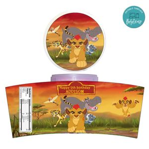 The Lion Guard Cotton Candy Label Template To Print At Home Instant Download