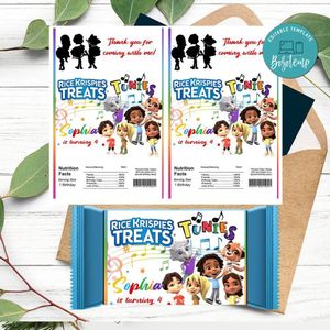 Tunies Rice Krispies Treats Template Printable Instant Download