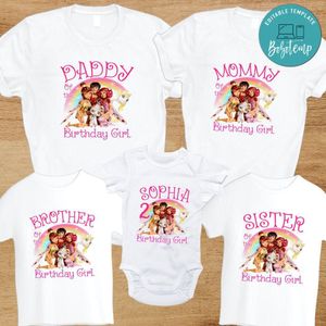 Mia and Me Family Birthday PNG file template