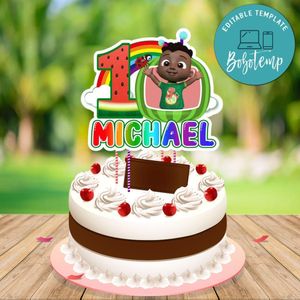 Cocomelon Cody Cake Topper Template Printable Instant Download