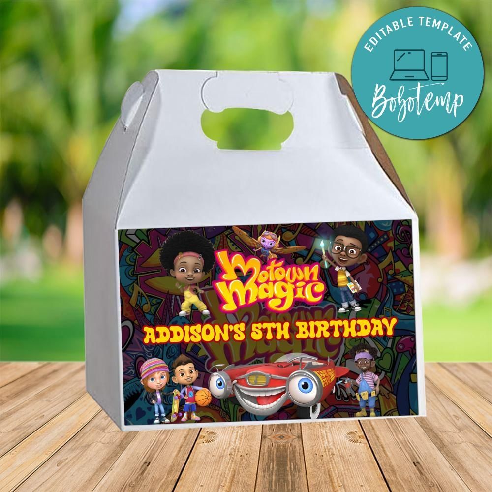 Motown Magic Gable Box Digital File Printable Instant Download