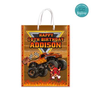 El Toro Loco Gift Bag Label Template Printable Instant Download