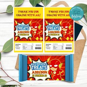 Flash baby Rice Krispies Treats Template Printable Instant Download