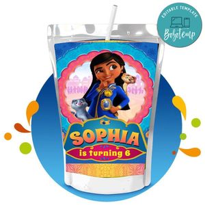 Mira Royal Detective Capri Sun Birthday Labels Digital File Printable Instant Download