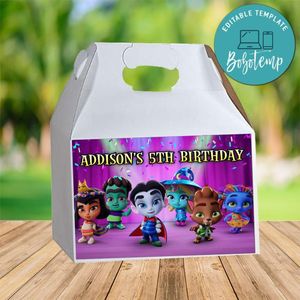 Super Monster Gable Box Digital File Printable Instant Download