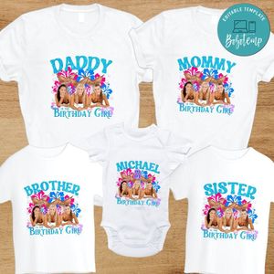 Mako mermaid Family Birthday PNG file template