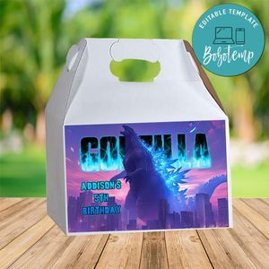 Godzilla Gable Box Digital File Printable Instant Download