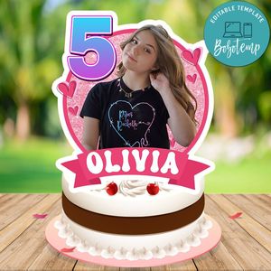 Piper Rockelle Cake Topper Template Printable Instant Download