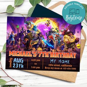 Mirrorverse Birthday Flyer Customizable Template to Print at Home Instant Download