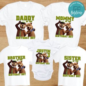 Yogi bear Family Birthday Vacation T-Shirt