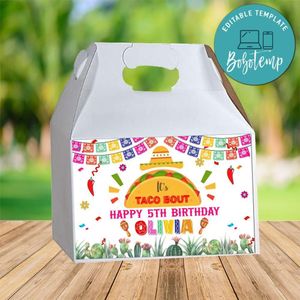 Taco Gable Box Digital File Printable Instant Download