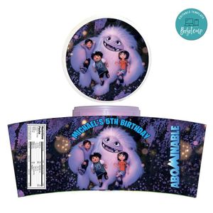 Abominable Cotton Candy Label Template To Print At Home Instant Download