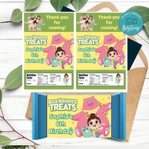 Luo Bao Bei Rice Krispies Treats Template Printable Instant Download