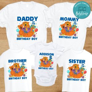 Bear in the big blue house Family Birthday Party T-Shirt