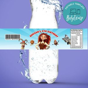 Yaga And The Book Of Spells Birthday Water Bottle Label Template To Print At Home Instant Download