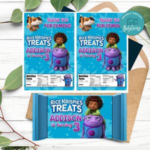 Boov Rice Krispies Treats Template Printable Instant Download