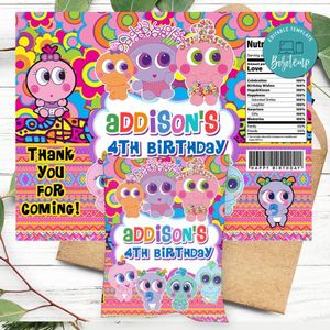 Ksimerito Birthday Party Chip Bag Digital File Printable Instant Download