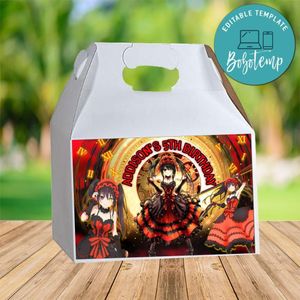 Kurumi Tokisaki Gable Box Digital File Printable Instant Download