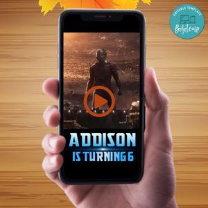 Ant Man Birthday Video Invitation Digital Template Customizable Instant Download