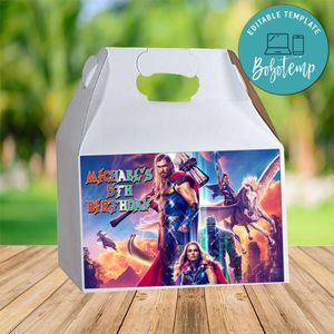 Thor Love And Thunder Gable Box Digital File Printable Instant Download