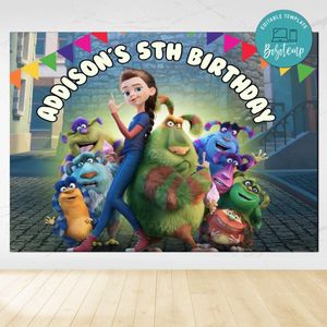 Finnick 2022 Birthday Backdrop Digital File Template Instant Download